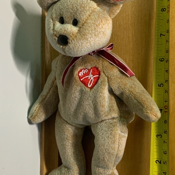 Mint Rare 1999 Signature Bear Ty Beanie Baby Multiple Errors Pellets - Picture 6 of 7